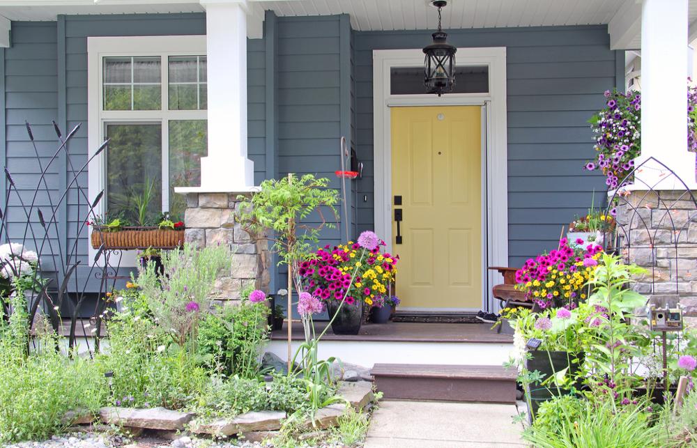 colorful exterior door